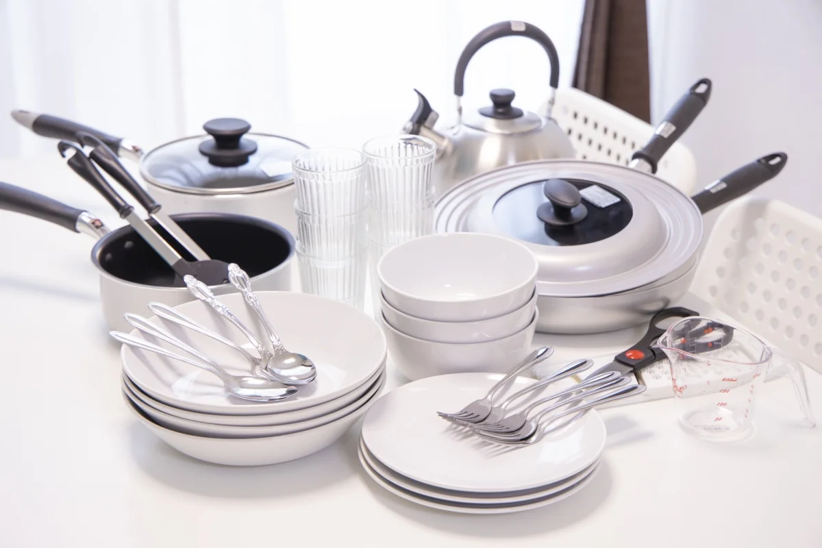 食器・調理器具も全て完備