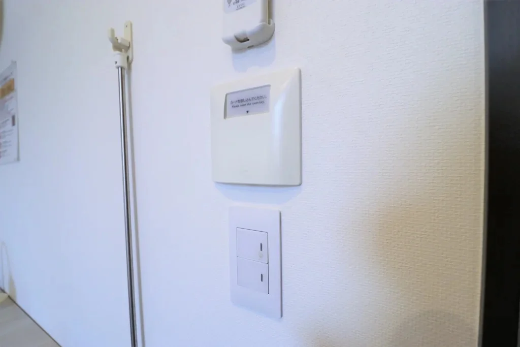 Card key slot and switch