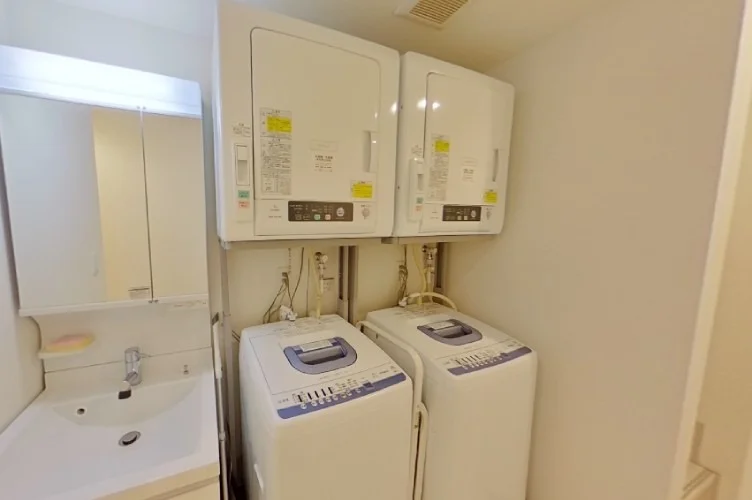 洗濯機と洗面台