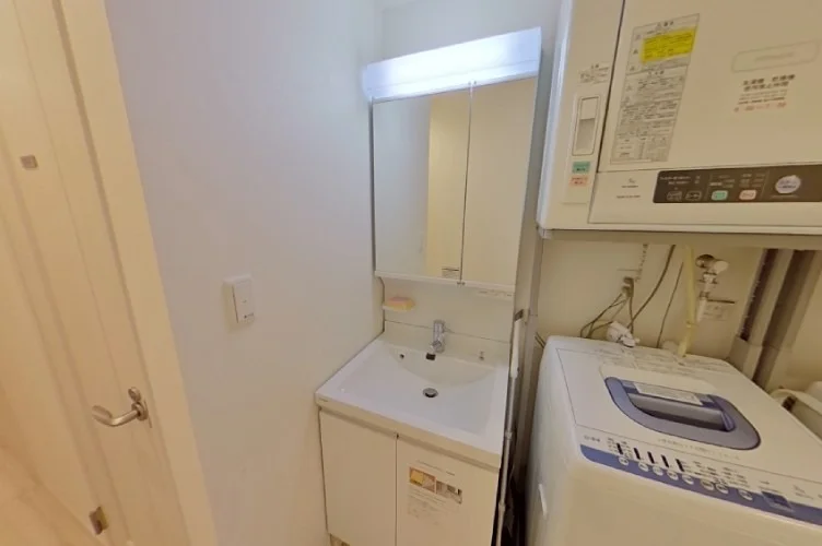 洗面台と洗濯機