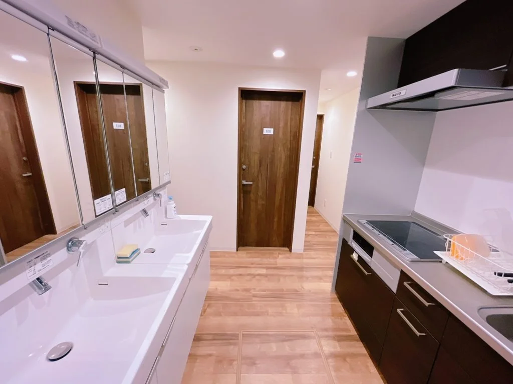 Sink and kitchen