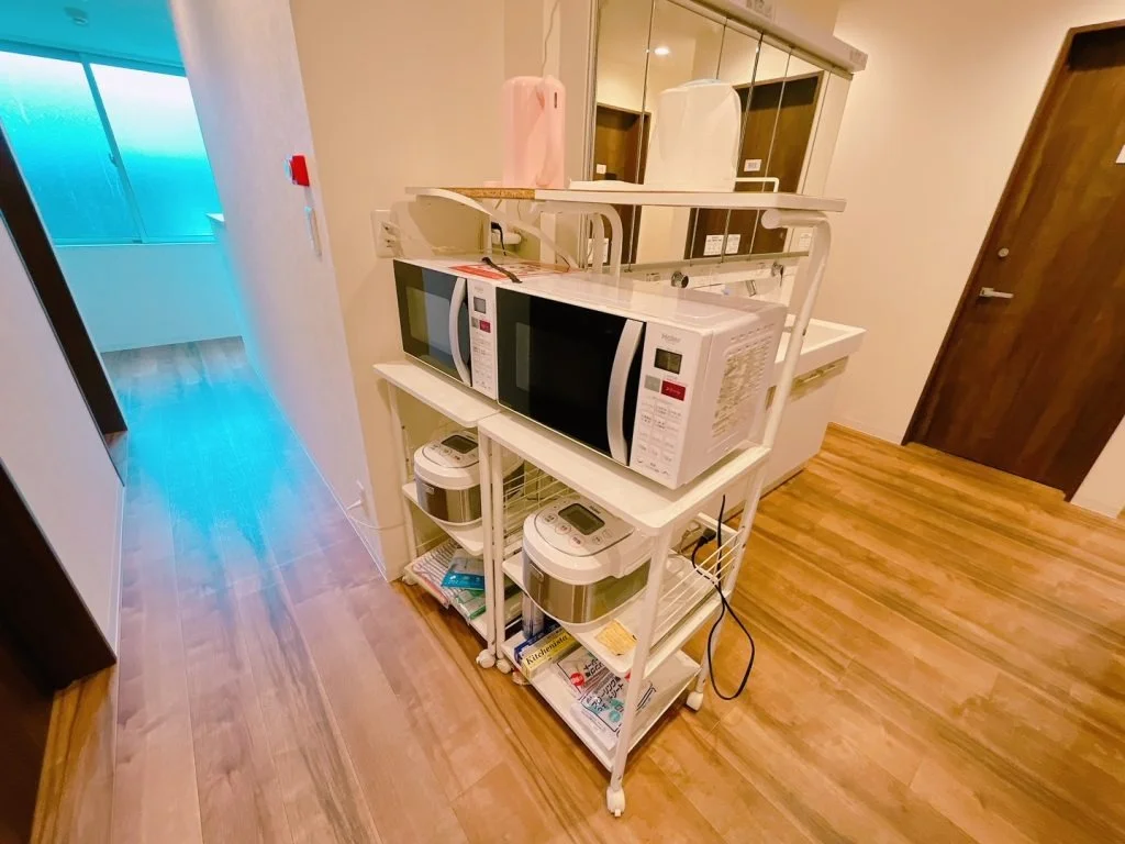 Microwave and rice cooker