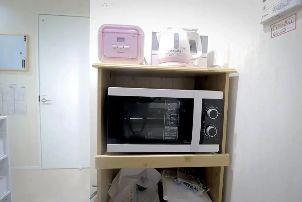 Microwave and electric kettle