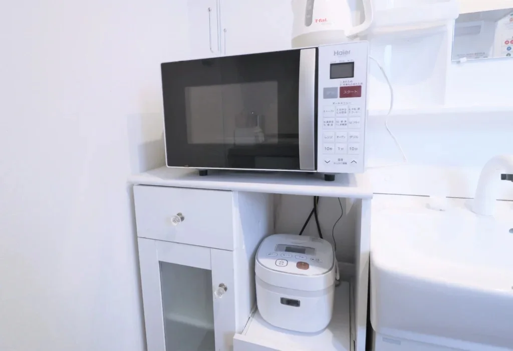 Microwave and rice cooker