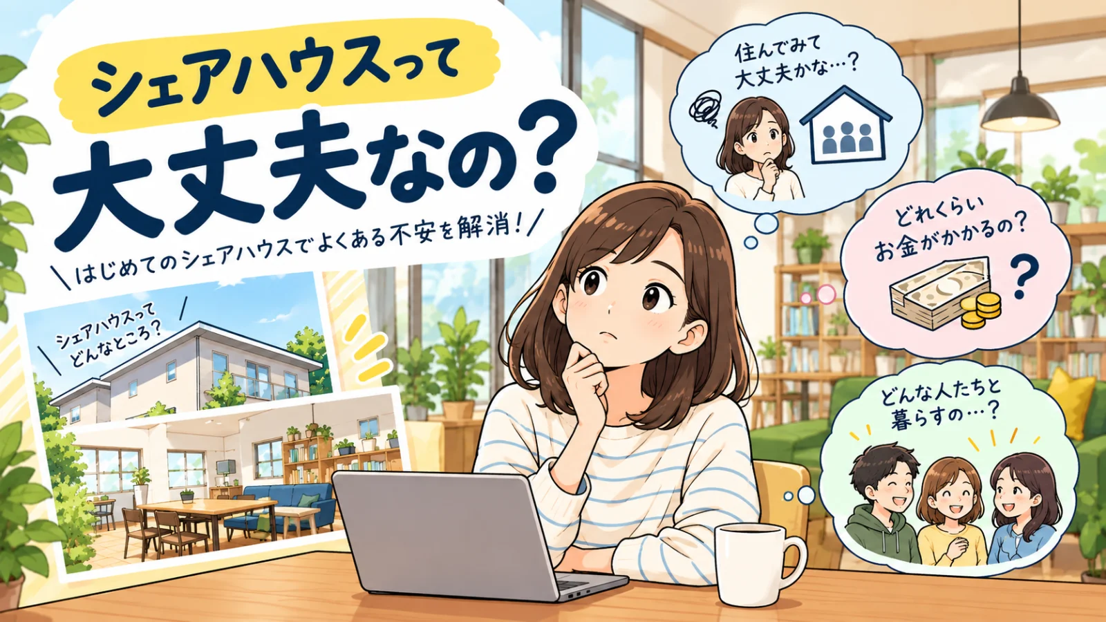 シェアハウスって大丈夫？初めて住む前の不安を解説