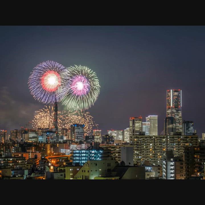 東神奈川ハウス のスナップ動画 — みなとみらいにも横浜駅にも歩ける東神奈川ハウス！お部屋のバルコニーからも屋上からもみなとみらいの花火が綺麗に見れます(^