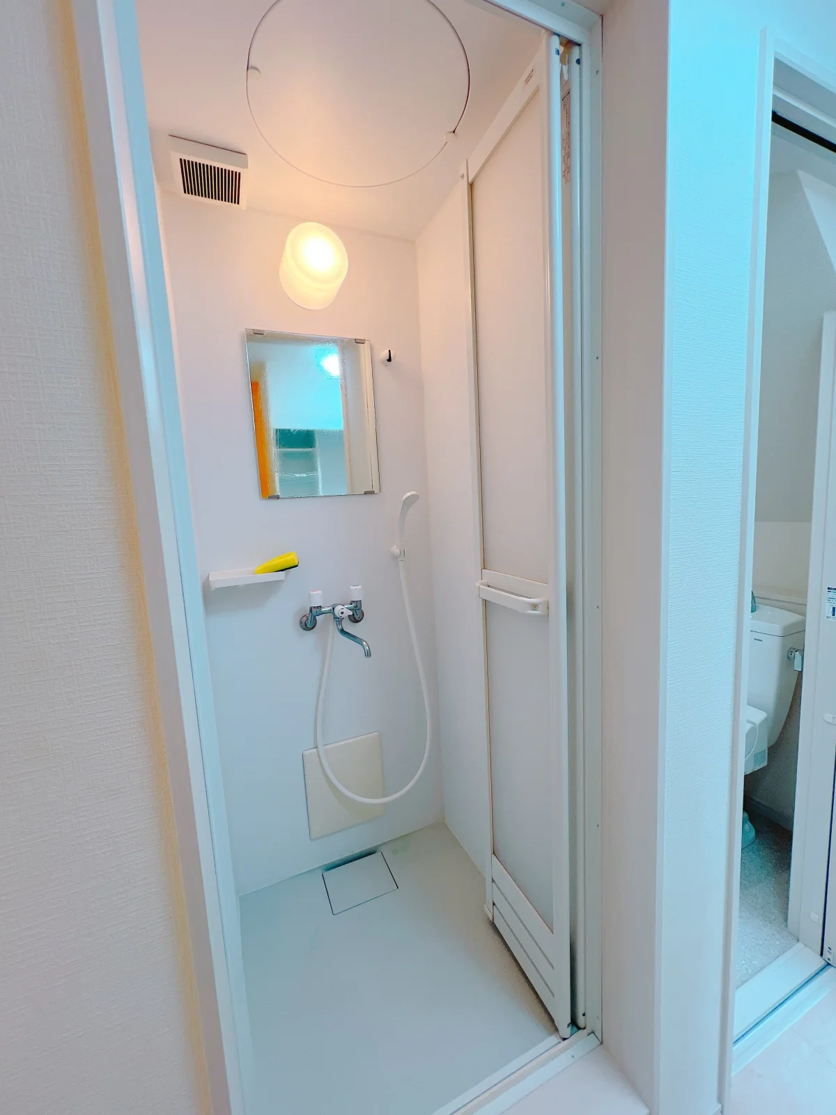 Private shower in room