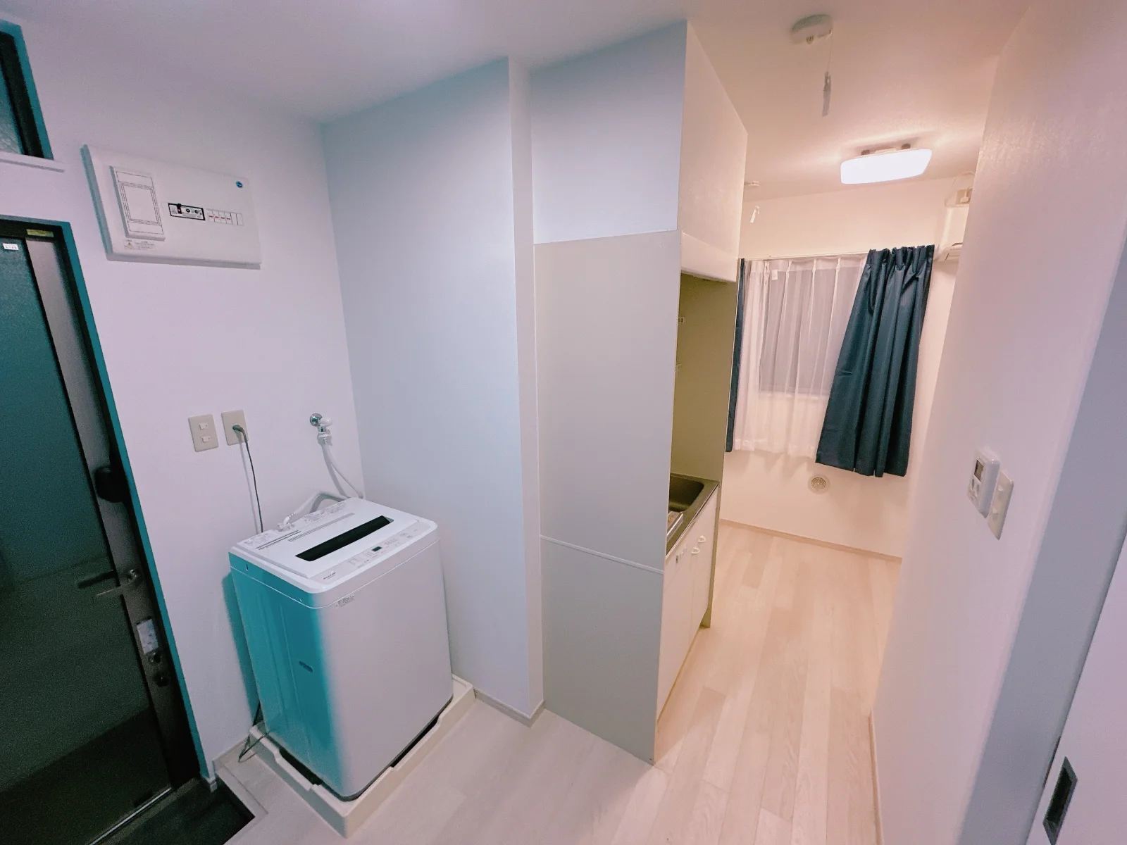 個室に専用洗濯機