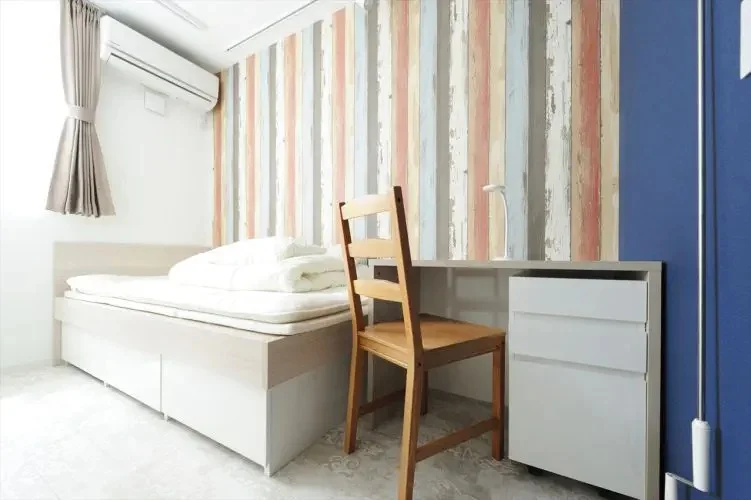 Furnished with appliances and furniture