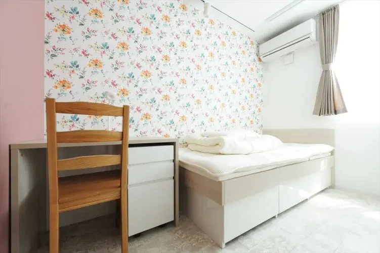 Furnished with appliances and furniture