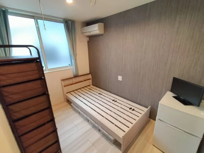Furnished with appliances and furniture